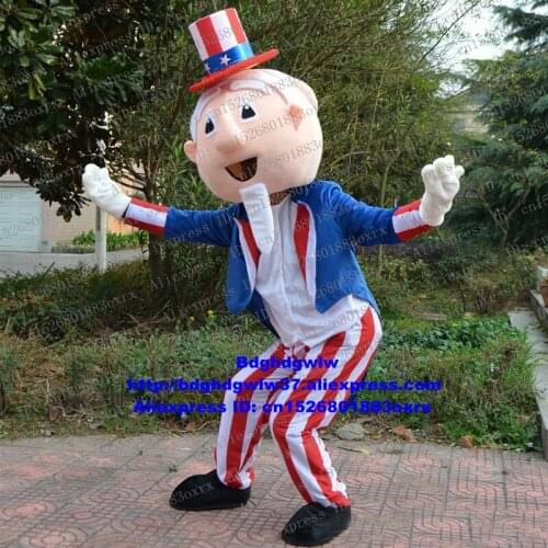 Uncle Sam Uncle Sfeel Mascot Costume Adult Cartoon Character Outfit Suit New Style Newest Promotional Items zx738