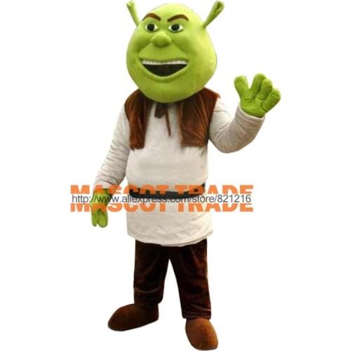 New Shrek Mascot Costume Adult For Halloween
