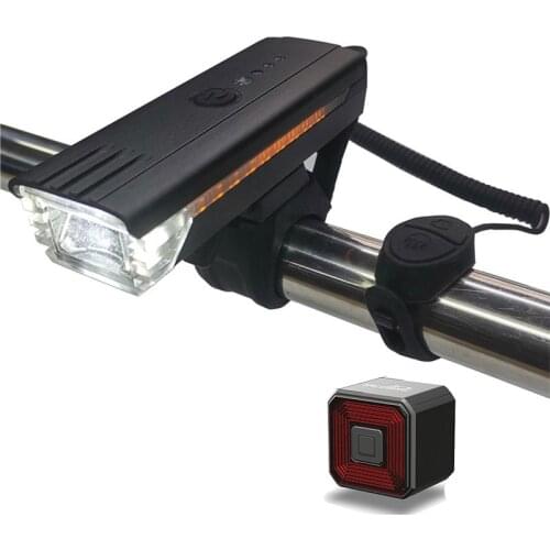 USB Rechargeable Front Bicycle Light LED Bike Light Sensor Waterproof Cycling Headlight Safety Flashlight Lamps Bike Horn