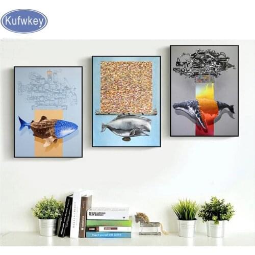 Full drill square round Cartoon Shark dolphins 5d diy diamond painting cross stitch diamond embroidery for boys Room wall Decor