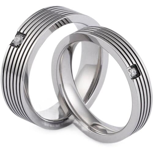 Simple Titanium Steel Ring Factory Direct Valentines Day Gift