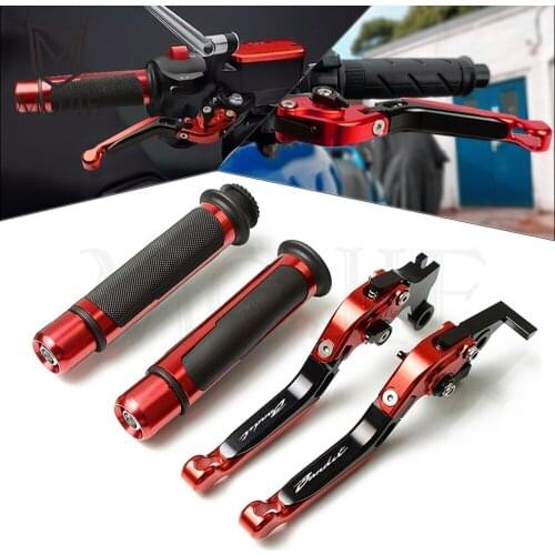 Motorcycle CNC Adjustable Folding Brake Clutch Levers Handlebar Hand Grips For Suzuki GSF600S GSF 600S GS 600 S BANDIT 1996-2003