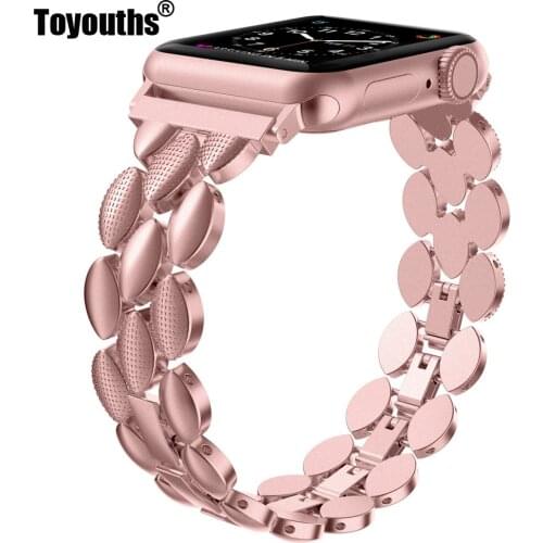 Metal Watch Band for Apple Watch 38mm 40mm 42mm 44mm Premium Stainless Steel Replacement Strap for iWatch Series 5 4 3 2 1