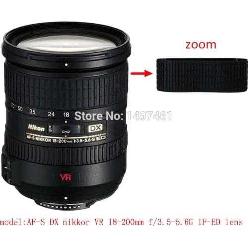 Lens Zoom Rubber Ring / Rubber Grip Repair Succedaneum For Nikon AF-S DX VR 18-200mm f/3.5-5.6G IF-ED lens