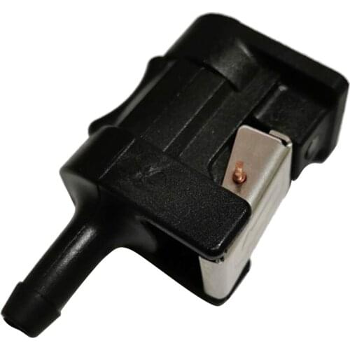 5/16 inch 8mm Fuel Line Hose Adapter Fitting Pipe Connector for Yamaha Engine End Connection (Black)