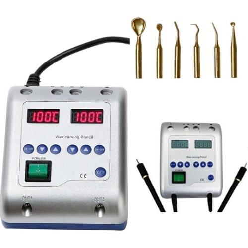 Dental Lab equipment Dental Lab Electric Waxer Carving Knife Contain 6 Wax Tips+2 Pens/Pot