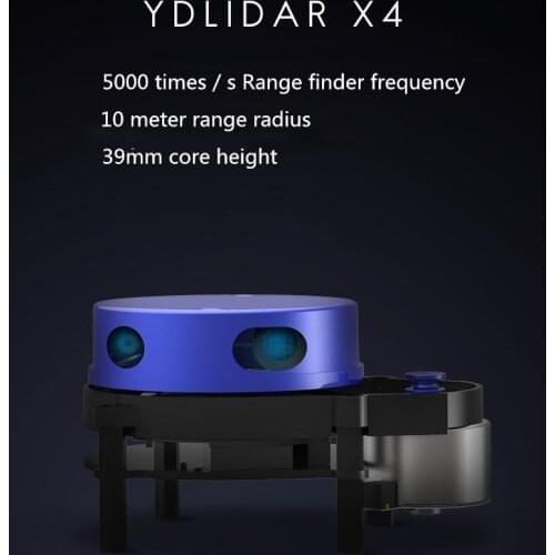 YDLIDAR X4 LIDAR Laser Radar Scanner Ranging Sensor Module 10m 5k Ranging Frequency