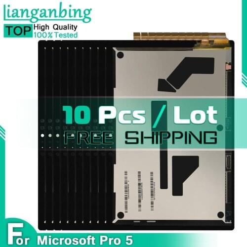 10 Pcs 10pcs LCD With Board For Microsoft Surface Pro 5 pro5 1796 LP123WQ1(SP)(A2) LCD Display Touch Screen Digitizer Assembly