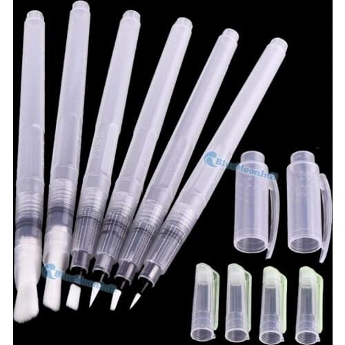 1/3 Sets Watercolor Brush Pen Round Barrel Water Paint Soft DIY Drawing Art Supplies