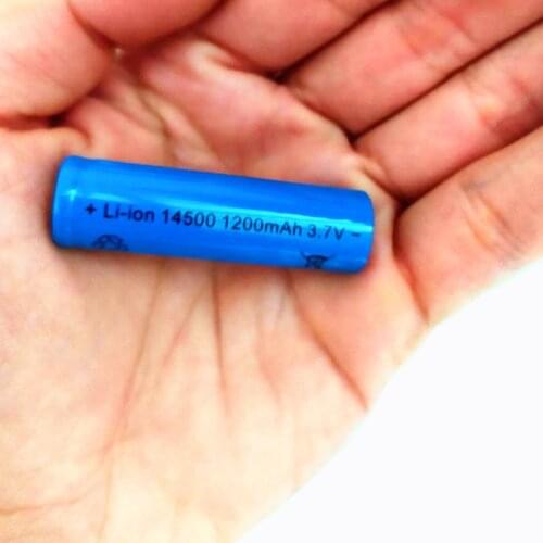 14500 Rechargeable Battery 14500 lithium battery 3.7V 1200mAh used in electric toys Alarm clock Remote control Mouse razor