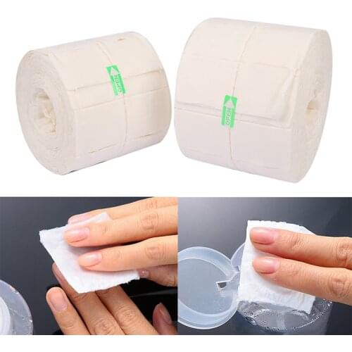 300/500Pcs/Roll Nail Wipe Pad White Nail Polish Gel Remover Wipes Nail Art Tips Manicure Cleaning Wipes Paper