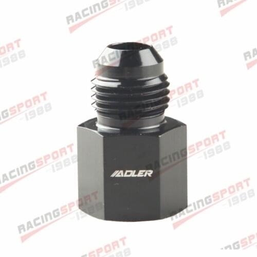 Aluminum -6 AN AN6 Male Thread to 1/8" NPT Female Straight Adaptor Fitting Black