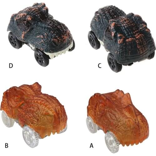 Dinosaur Track Cars Compatible with Most Tracks Light Up Racing Track
