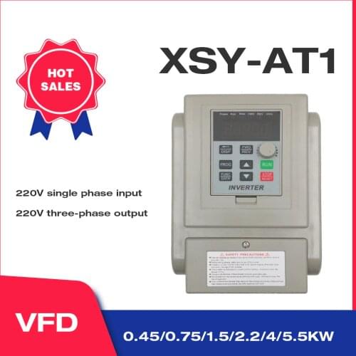 Frequency Converter VFD CNC Spindle motor speed control VFD 1.5KW/2.2KW CoolClassic XSY-AT1 3P 220V Output