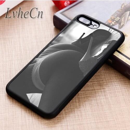 LvheCn High Heel hot girl phone Case cover For iPhone 5 6 6s 7 8 plus X XR XS max 11 12 Pro Samsung Galaxy S7 edge S8 S9 S10