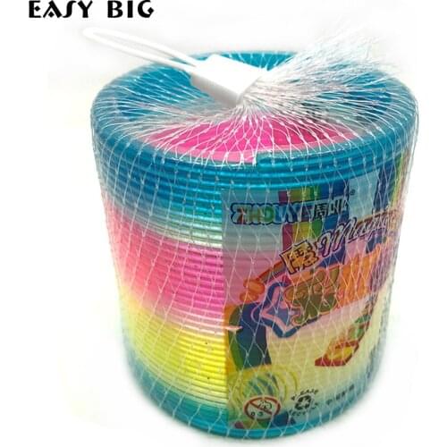 EASY BIG Science Magic Plastic Rainbow Spring Colorful New Children Funny Classic Toy Learning Toys for Children NR0043