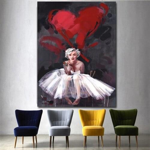 MUTU Marilyn Monroe Print Quotes Canvas Poster Wall Pictures For Living Room Wall Art home Decoration Modern Abstract No Frame