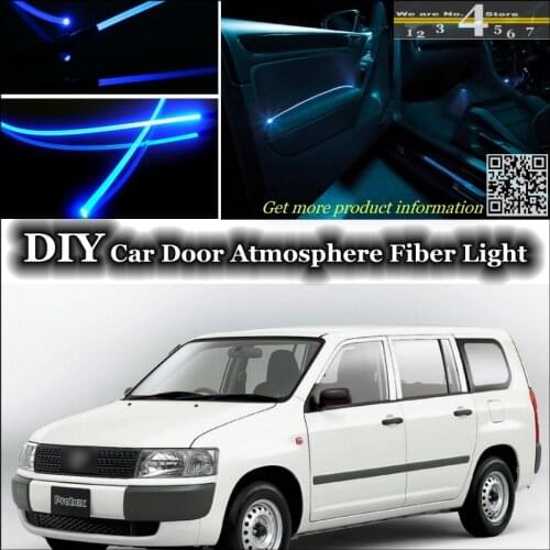Interior Ambient Light Tuning Atmosphere Fiber Optic Band Lights For TOYOTA Probox Inside Door Panel illumination Not EL Light