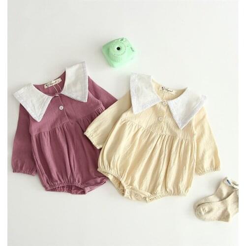 Baby Girl Romper Spring Summer Newborn Baby Clothes Long Sleeve Cotton Baby Romper Jumpsuit Infant Baby Playsuit Girl Clothes