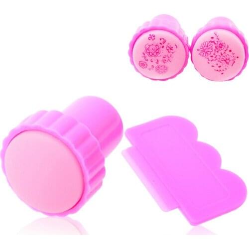 Wholesale Nail Art Printer Pattern Printing Manicure Stamp Stamping Tool Scraping Scraper Knife Set DIY 500set/lot free shipping