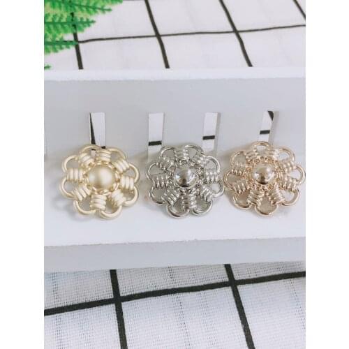 10pcs Metal Gold Vintage Button for Clothing Suit Coat Design Dress Sew Accessories Brand Clothes