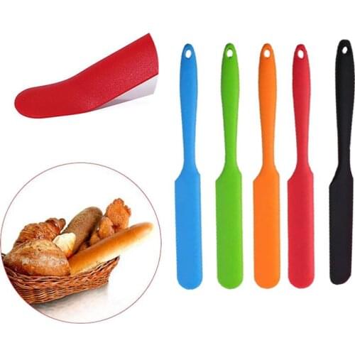 Silicone Mini Long Handle Food Grade Non Stick Butter Cooking Spatula Set Cookie Pastry Scraper Cake Baking Silicone Spatula