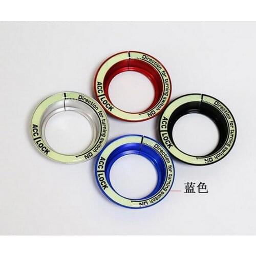 Luminous Car Engine Start Stop button sticker Ignition Key Ring cover For F/ord k/uga 2013 car styling