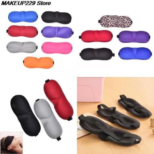 1Pc 3D Soft Women Men Portable Blindfold Travel Eyepatch Sleep Mask Natural Sleeping Eye Mask Eyeshade Cover Shade Eye Patch
