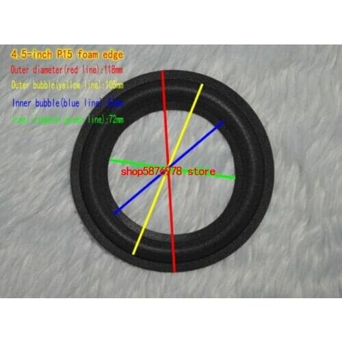 1pcs 4.5" inch Speaker Foam Edge Speaker Surround Home HiFi Audio Repair DIY