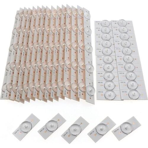 100PCS 3V SMD Lamp Beads with Optical Lens Fliter for 32-65 InCH LED TV Repair Led Light Strip Parts AccESSories