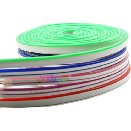 5m DC12V 120leds/m LED Strip Neon Tape SMD 2835 Soft Rope Bar Light Silicon Rubber Tube Outdoor Flexible Waterproof Light