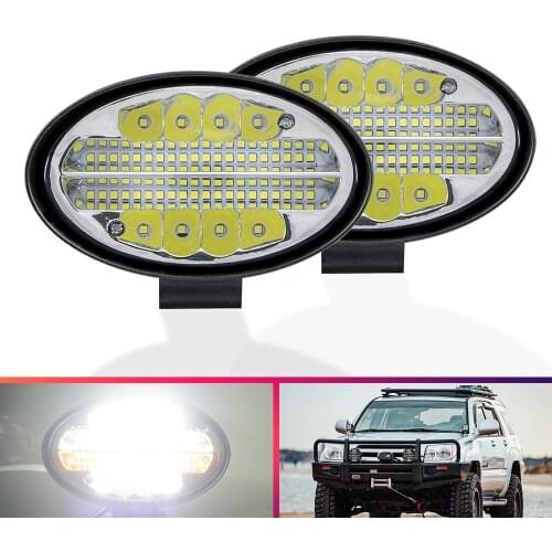 144W led light bar 12V 24V 48Led flash work light spotlight For 4x4 4WD offroad accessories Trucks Tractor Excavator Car SUV ATV