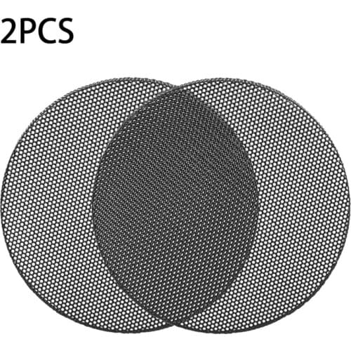 2Pcs 1"/2"/2.5"/3"/3.5"/4"/5"/6"/8" inch Speaker Conversion Net Cover Car Audio- Decorative Circle Metal Mesh Grille Protection