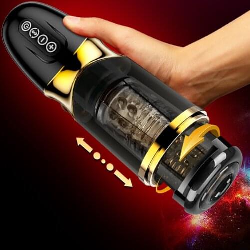 Dult Vibrations Automatic masturbation cup Rotating Sucking Male Masturbator Cup Artificial Vagina Real Pussy Sex Toys For Men