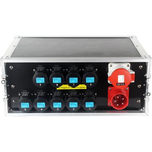 Sonorisation power distributor 32a 3 phase panel board