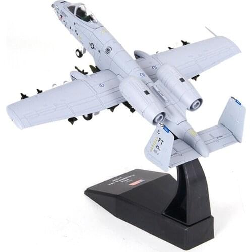 Length 16.5cm Simulation Strike Fighter Model 1:100 Scale Air Force Military Aircraft Maquette for Ornaments collection A10