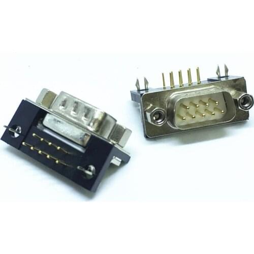 DR9 bus DB9 military vehicle pin, solid core Dr Bent Pin soldered plate socket