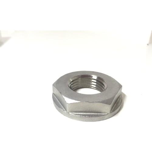 1/2" NPT Flange Locknut, Stainless Steel 304, Homebrew Fitting, Beer Hardware