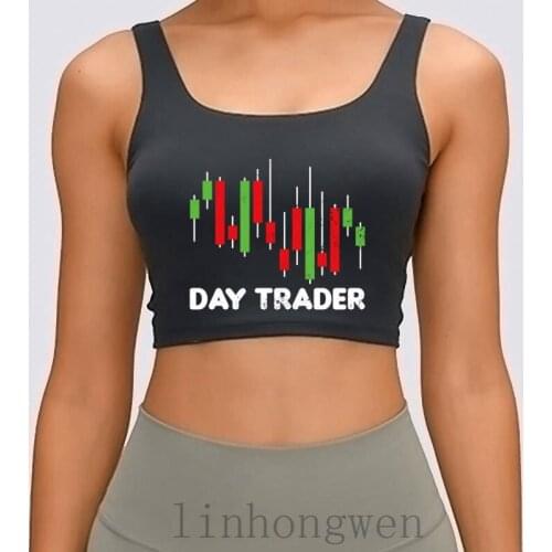 Stock Trading Day Trader Gift Women Tank Top Cotton Funny Crew Neck Character Fit Spring Outfit OutfiTank Top