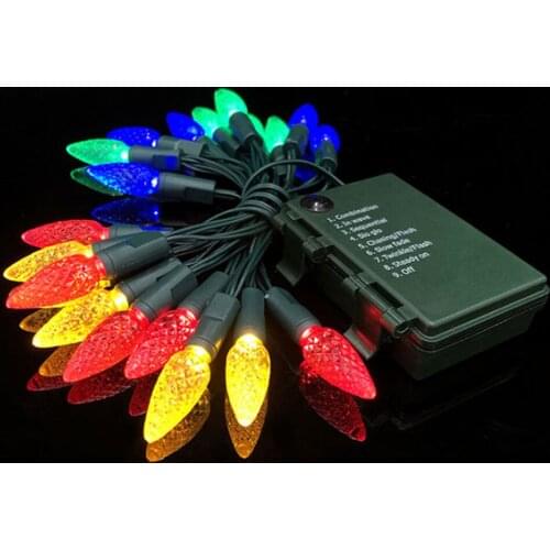 5M Strawberry 50LED String Light Festival Holiday Hanging Curtain Lights Christmas Wedding Party Home Ornament Strip Lamp