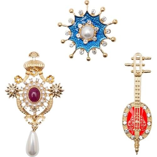 HANCHANG Gold Brooches For Clothes