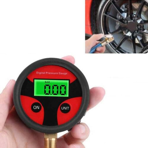 Oversea 0-200PSI LCD Digital Tyre Tire Air Pressure Gauge Meter for Car Truck Motorcycle LCD Tire Pressure Gauge