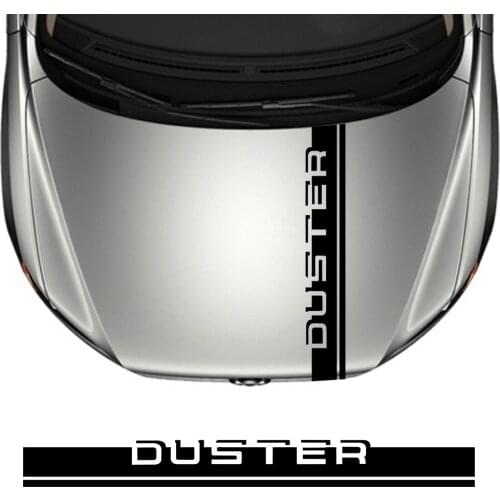 Car Hood Sticker For Dacia Duster 4X2 4X4 1.0 Tce 100 130 Turbo GPL Black Collector Prestige Vinyl Film Bonnet Decoration Decals