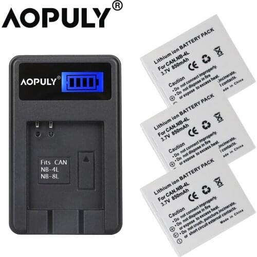 NB4L NB-4L 850mAh Camera Battery for Canon IXUS 115 130 XY Digital 400F 55 PowerShot ELPH 100 TX1 SD400 SD940 PM056