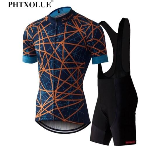 Phtxolue Cycling Clothing Wear Bike Men Clothes Ciclismo Kit Bicycle Jersey Set Team Cycling Jersey SF023