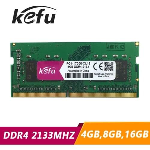 KEFU DDR4 4GB 8GB 16GB laptop memory PC4-17000 PC4 17000 2133MHz 17000 ram sodimm memoria ddr4 notebook 4G 8G 16G 2133T