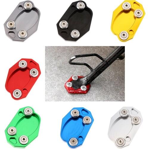 Motorcycle Parking Kickstand Plate Base for Kawasaki Z800 Z1000SX ER6 Foot Side Stand Support Pad