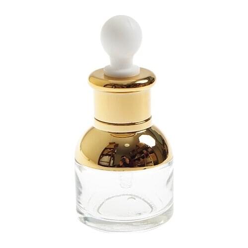 Mini Glass Bottle with Dropper Spare Items for Montessori Practical Working Early Educational TOys Glass Separate Bottle,30ml