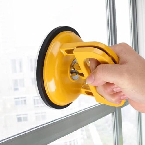 Wonderlife GT Single Aluminum Alloy Rubber Suction Cup 145kg Round Glass Suction Cup Yellow Household Merchandises Tools