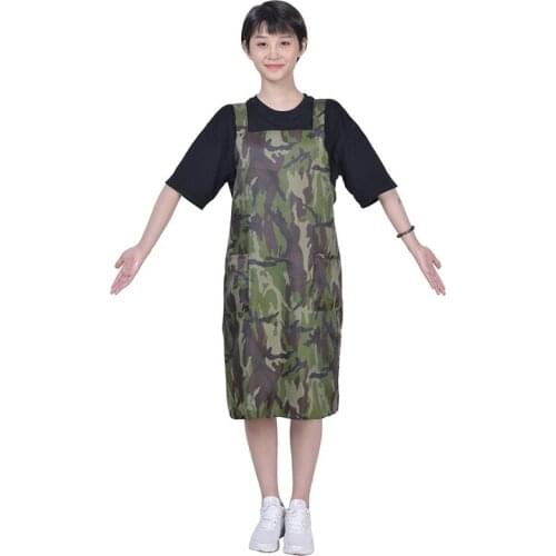 Professional Hair Salon Waterproof Camouflage Apron Adjustable Belt Hairdresser Haircut Bib Shawl Hairdressing Supplies